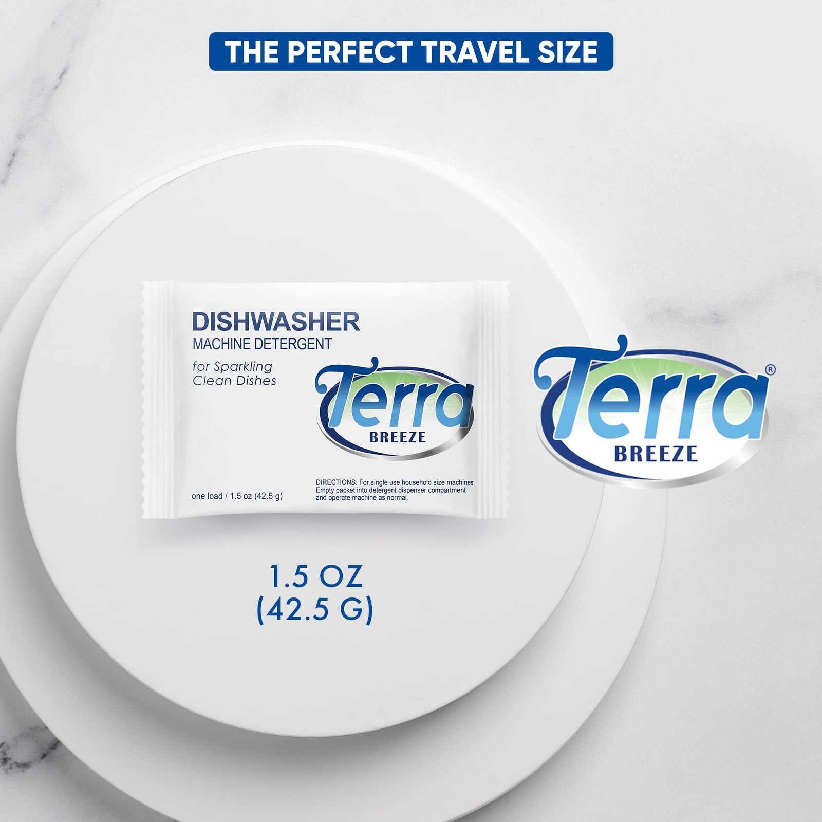 Terra Breeze Automatic Dishwasher Detergent Powder – 1.5 oz Packets (200 packs)