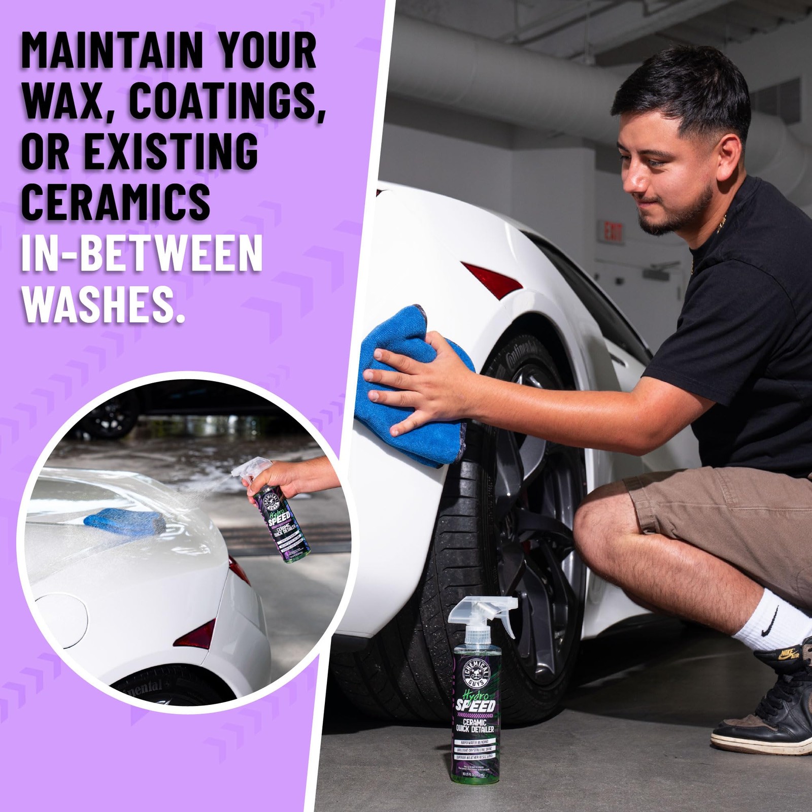 Ceramic Quick Detailer Spray SiO2 Shine Car Detailer Spray HydroSpeed 1 Pc