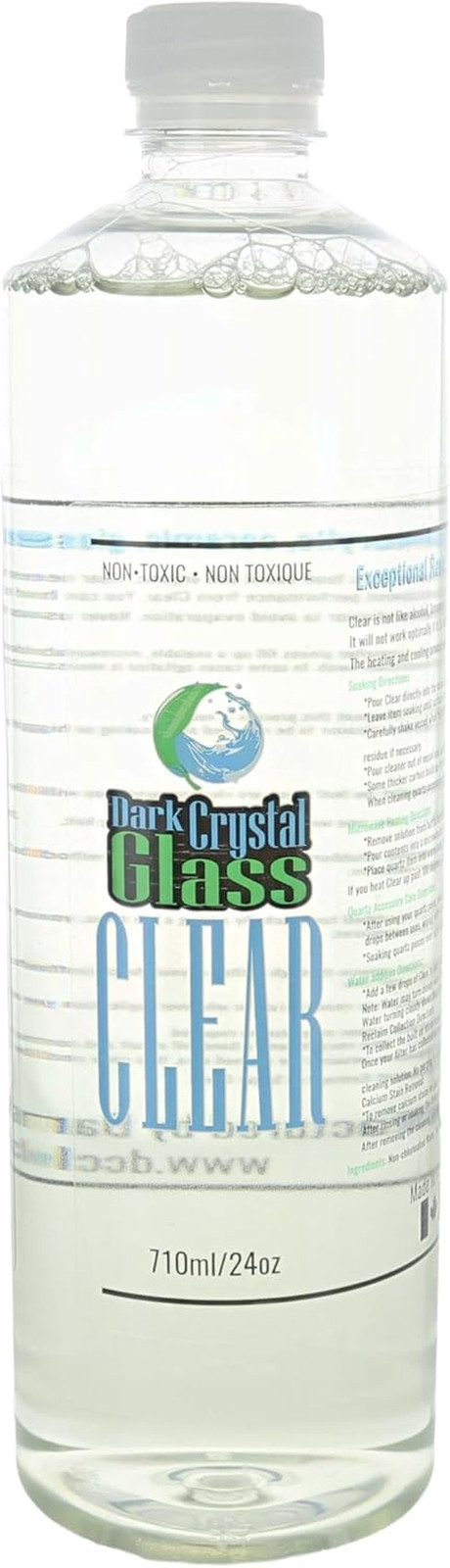 Dark Crystal Glass Cleaner Organic Natural Quartz Banger Pipe Solution 24 oz.