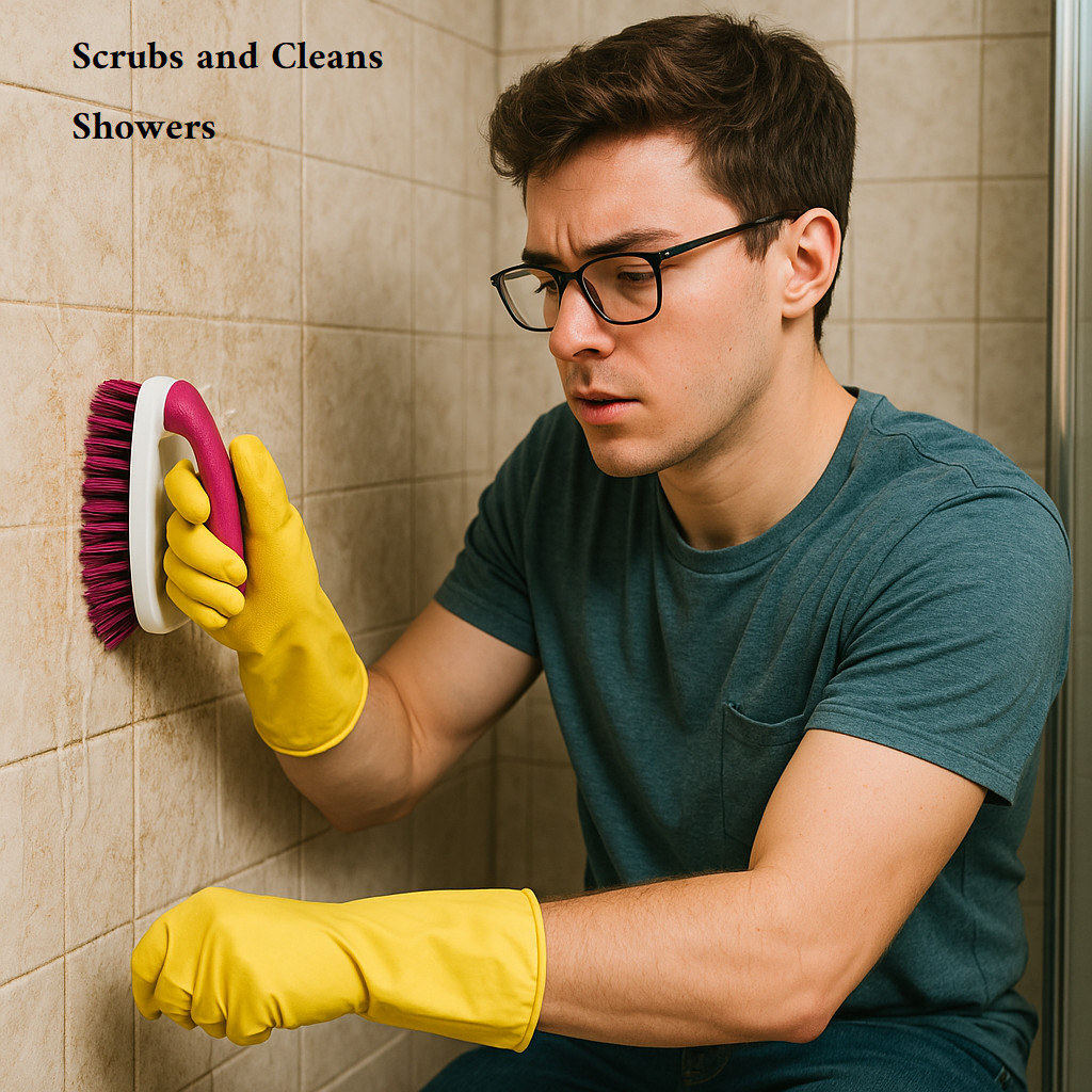 2 Pack Multi Purpose Scrub Brush Household Cleaning Kitchen Bath Sink Pots Pans