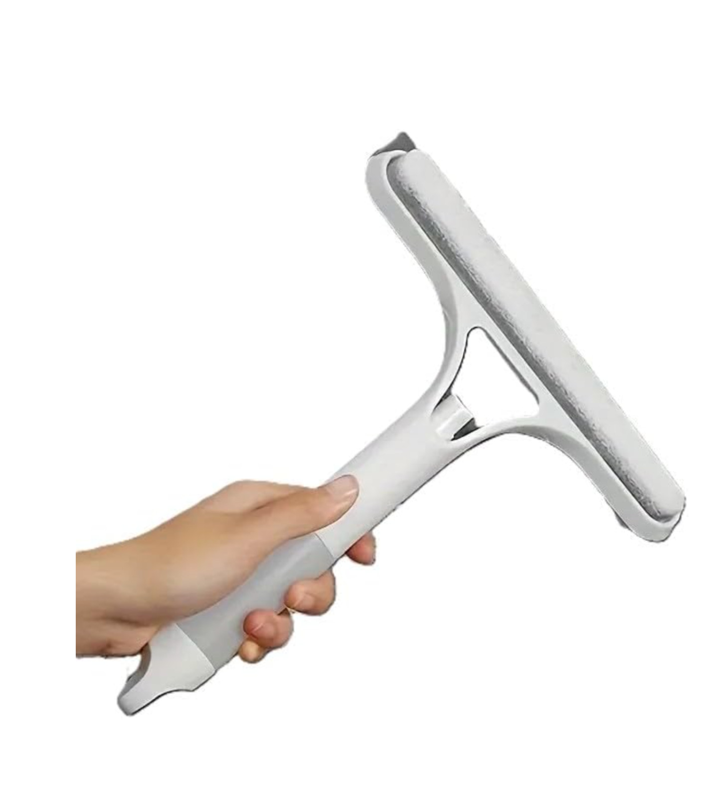 3 in 1 window cleaning scraper, squeegee with spray.
