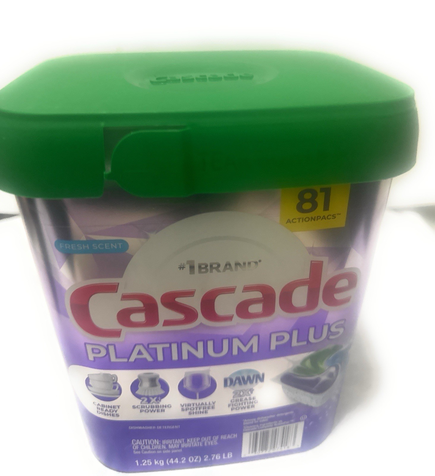 Cascade Platinum Plus Dishwasher Detergent Pods Fresh Scent 81 Actionpacks