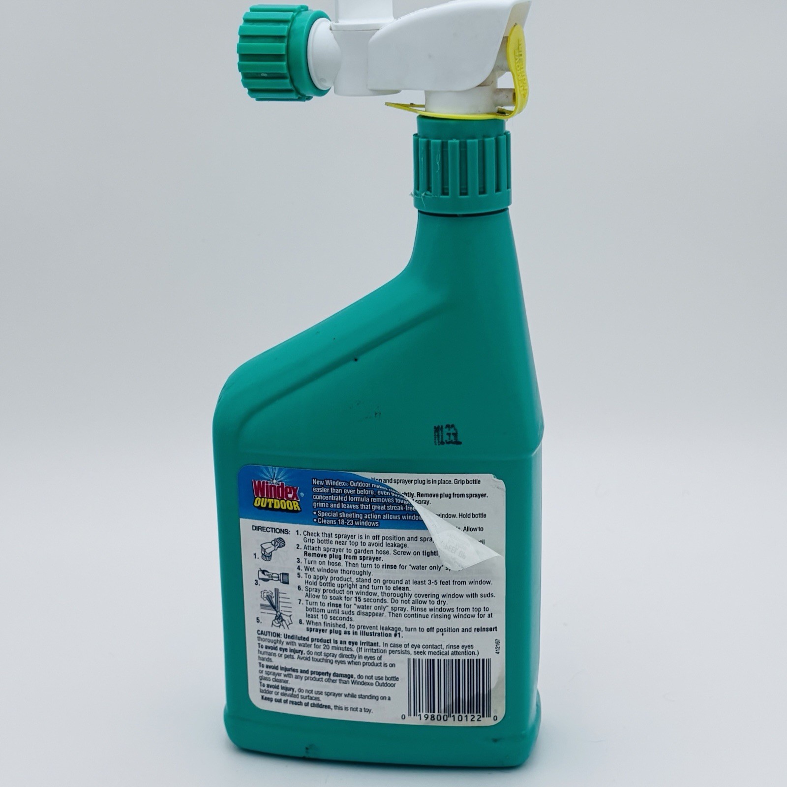Windex Outdoor Concentrated Glass Cleaner Easy To Use 32 fl oz Garden Hose NEW