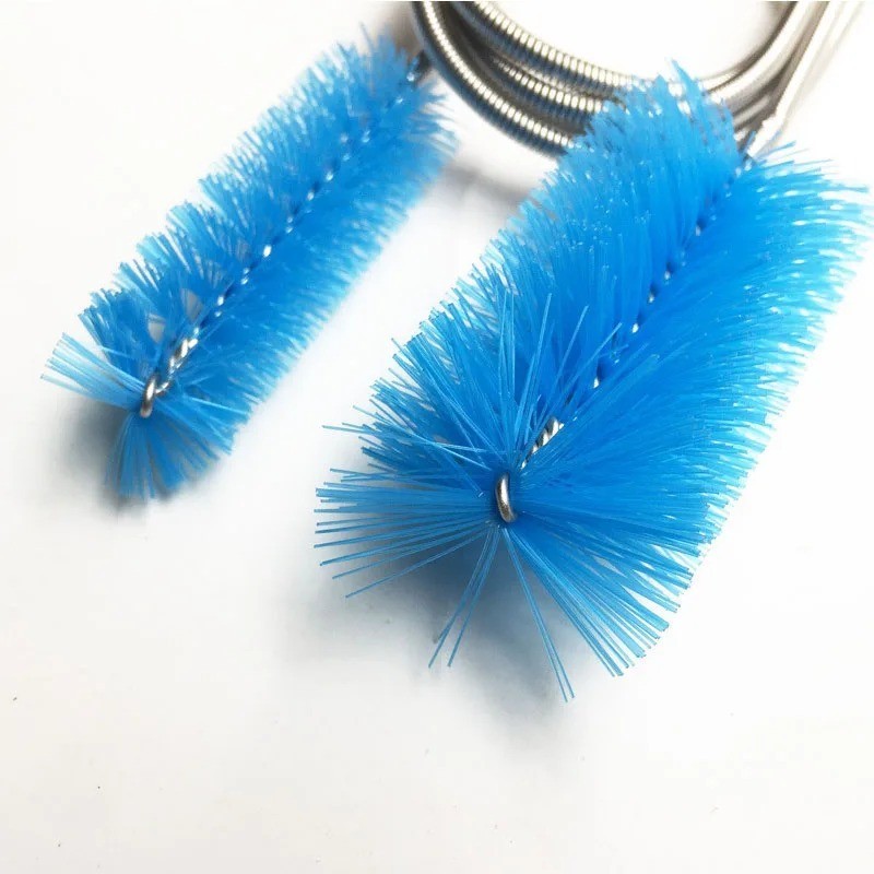 Flexible Long Drain Brush Set, Premium 2 Piece Kit with Double Ended and Stainle