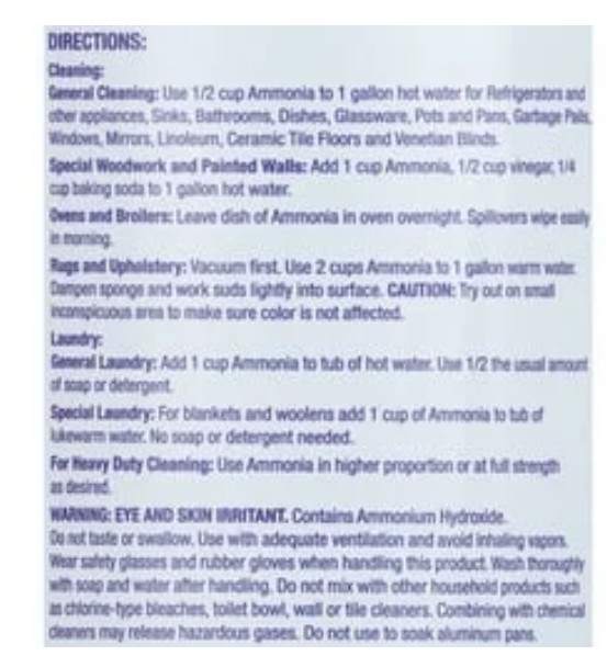 Great Value Clear Ammonia All-Purpose Cleaners, 64 fl oz ..