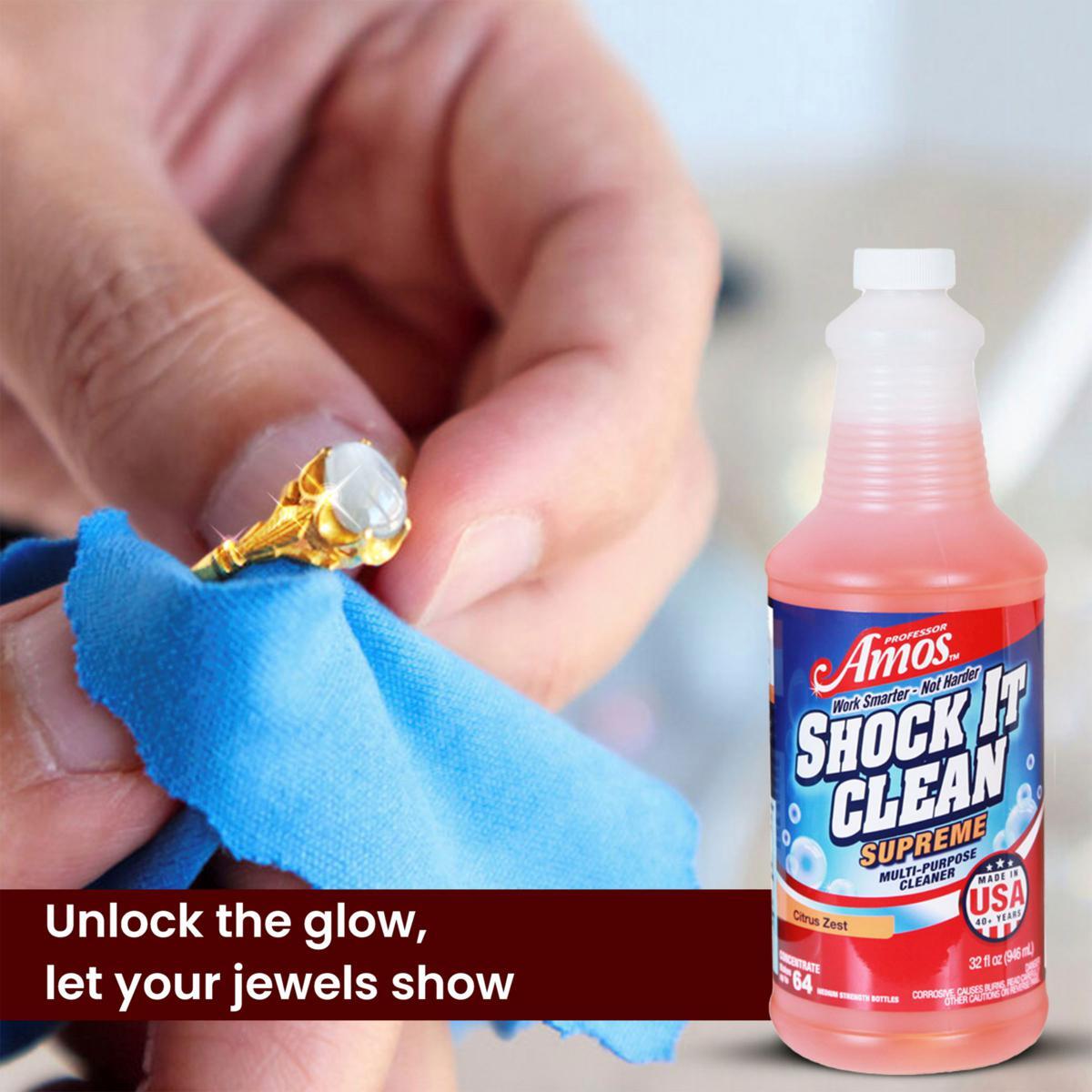 Professor Amos Shock It Clean 32oz. Concentrate w/ 160ct Wipes (Pick Your Scent)