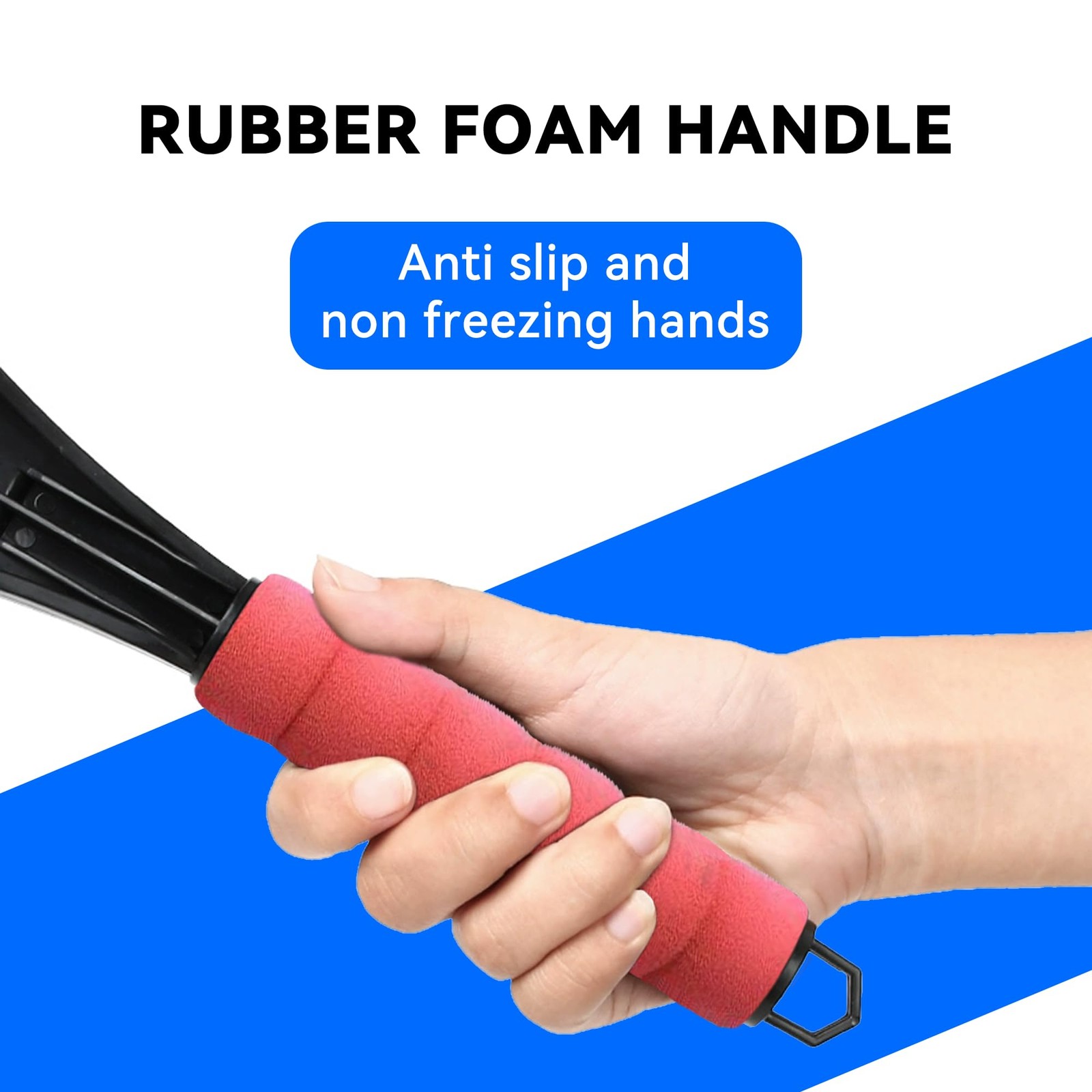 Auto Windshield Ice Scraper with Foam Handle Snow Frost Ice Removal Tool