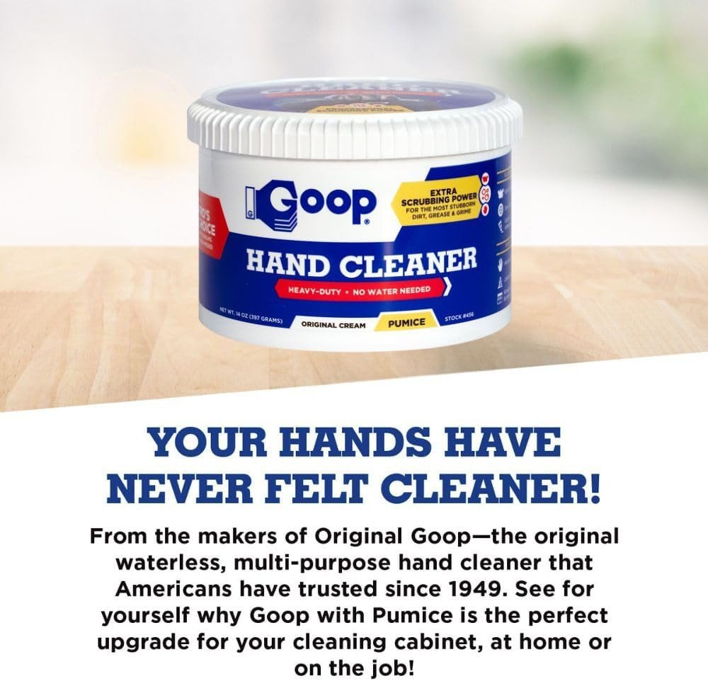 Multi-Purpose Waterless Hand Cleaner with Pumice – 14 Oz Can (Pack of 2)