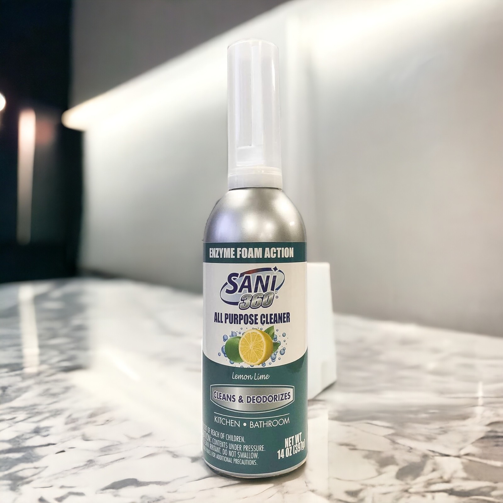 Sani 360 Multipurpose Cleaner – Lemon Lime Scent – 14 oz.