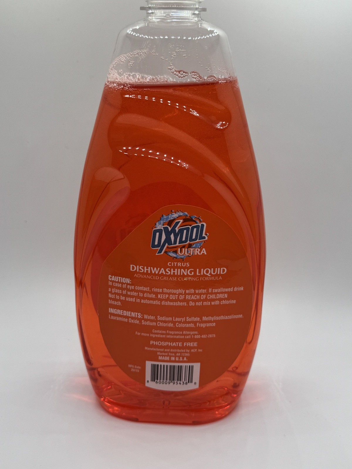 Oxydol Dishwashing Liquid Citrus Advanced Grease Cutting Formula 30 fl oz
