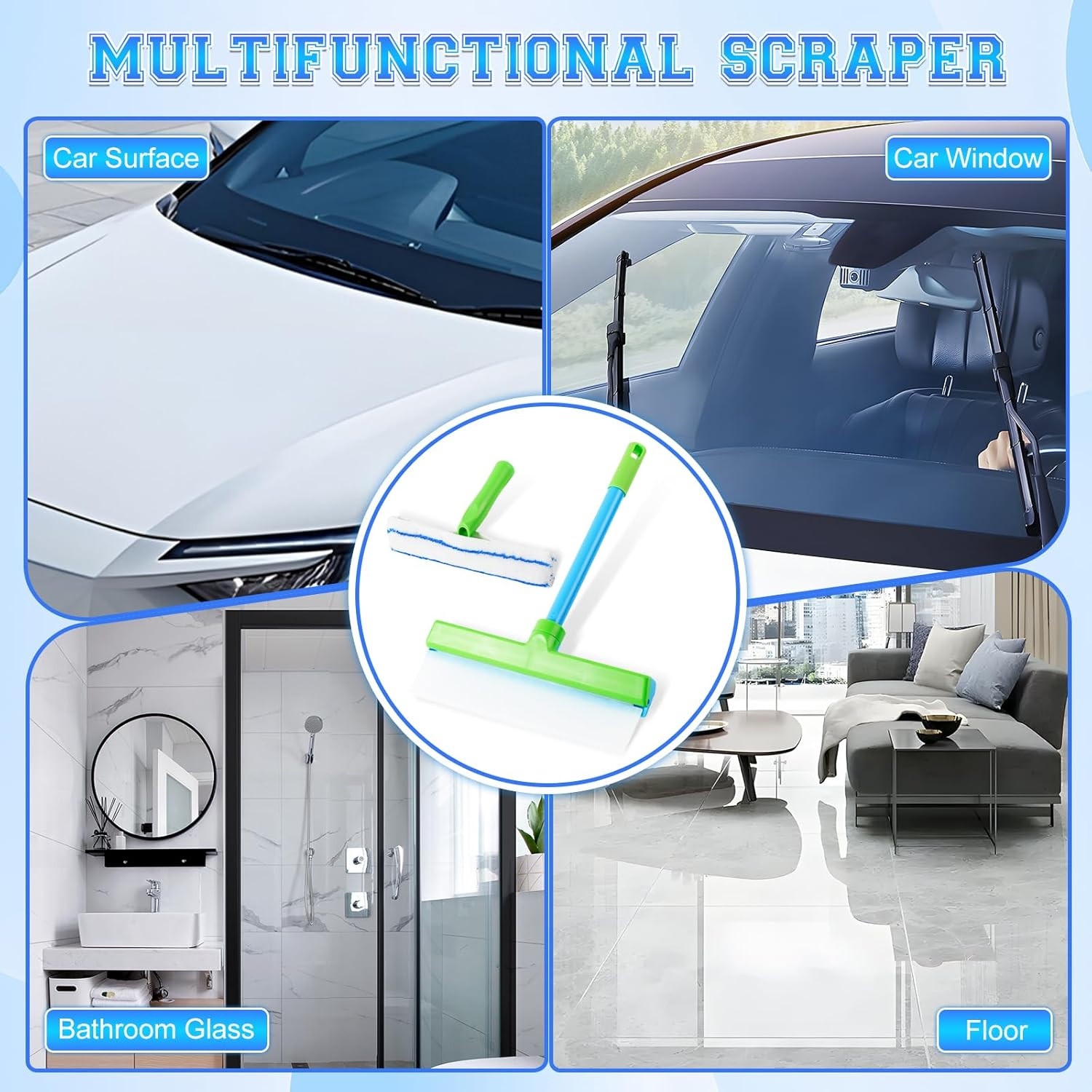 Aquablade Window Cleaning Kit, Squeegee, Recyclable Green