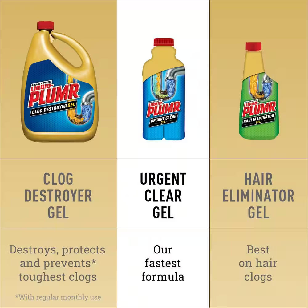 17 Oz. Industrial Strength Urgent Clear Clog Remover and Drain Cleaner