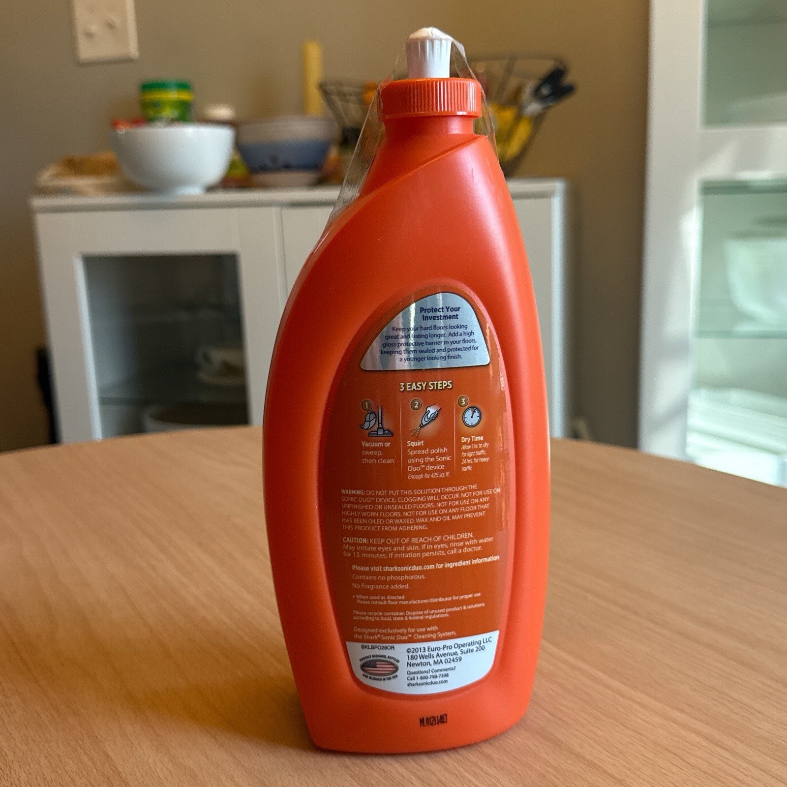 Shark Sonic Duo Wood & Hard Floor Polish 28 Fl oz Orange Bottle Sealed