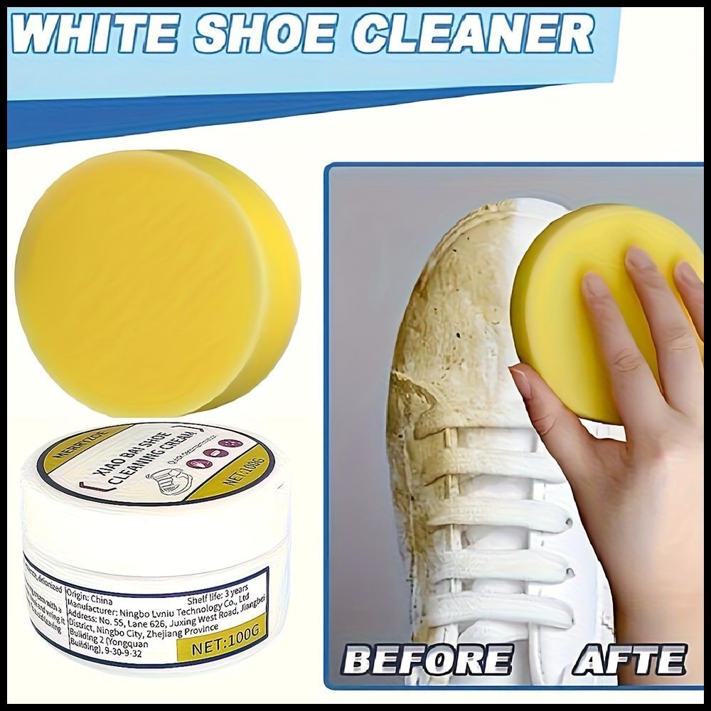 Premium All-Purpose Cleaning Cream for Footwear, Synthetic Leather, And…