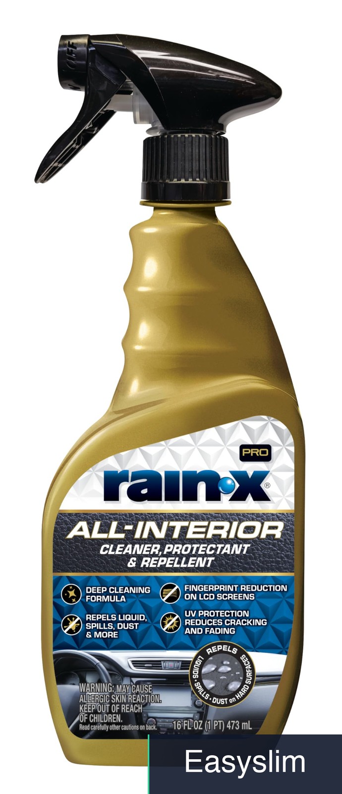 Car Interior Cleaner Protectant UV Protection Non-Greasy Liquid 16oz