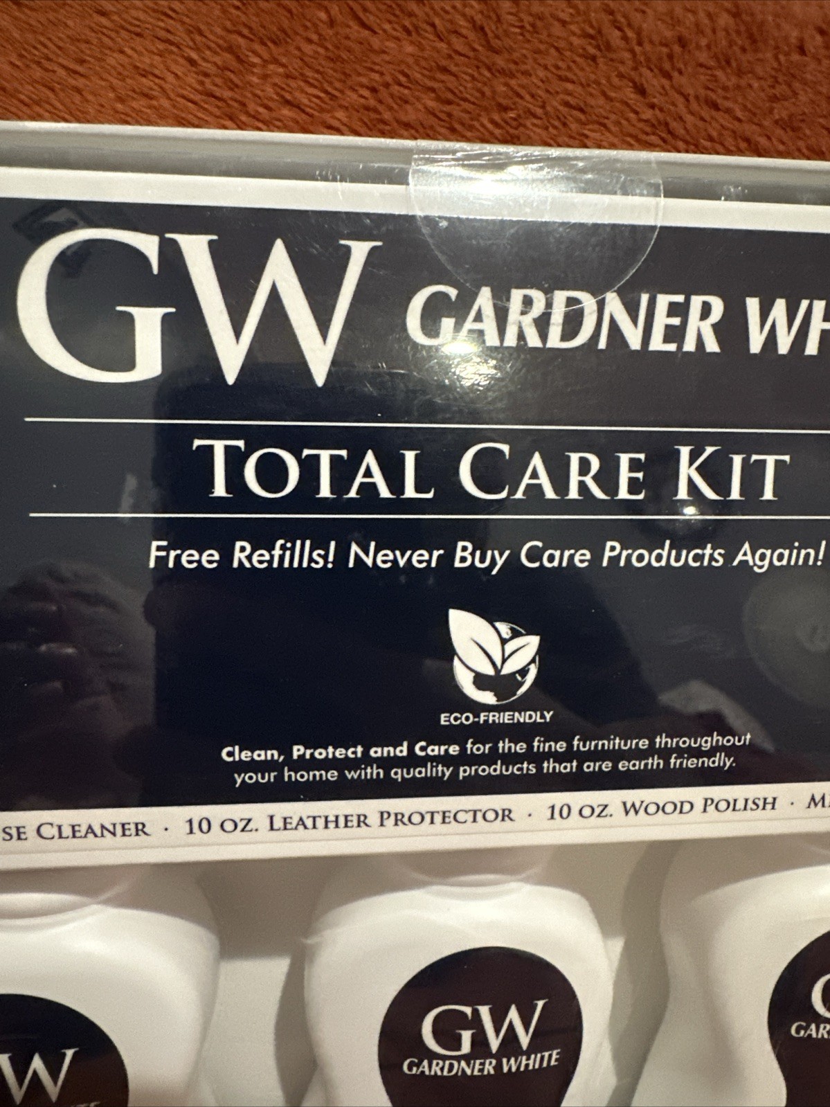 Gardner White Total Care Kit All Purpose Cleaner Leather Protector Wood Polish