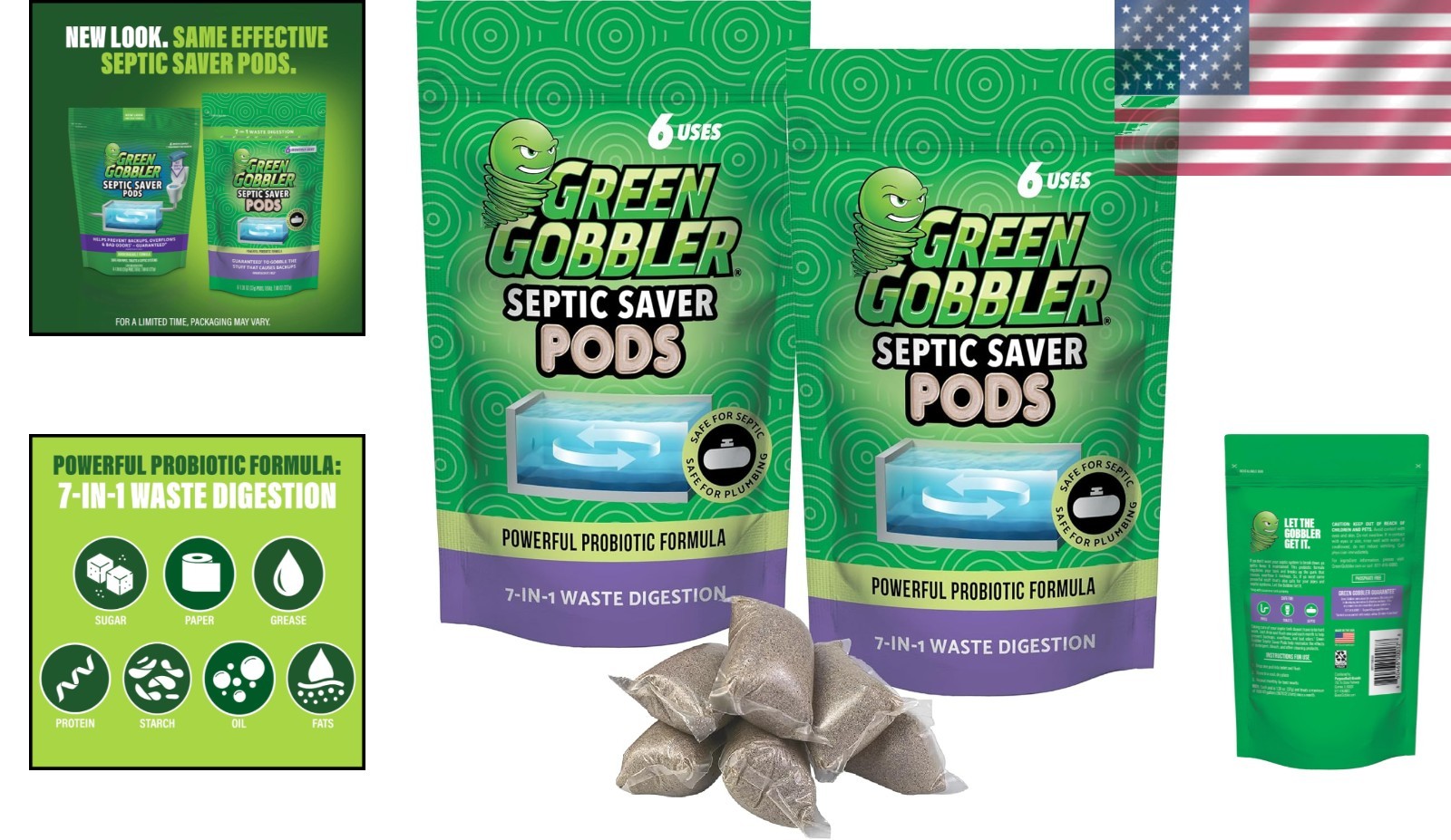 12- Septic Tank Treatment Packets – Biodegradable Pods for Odor-Free Tanks