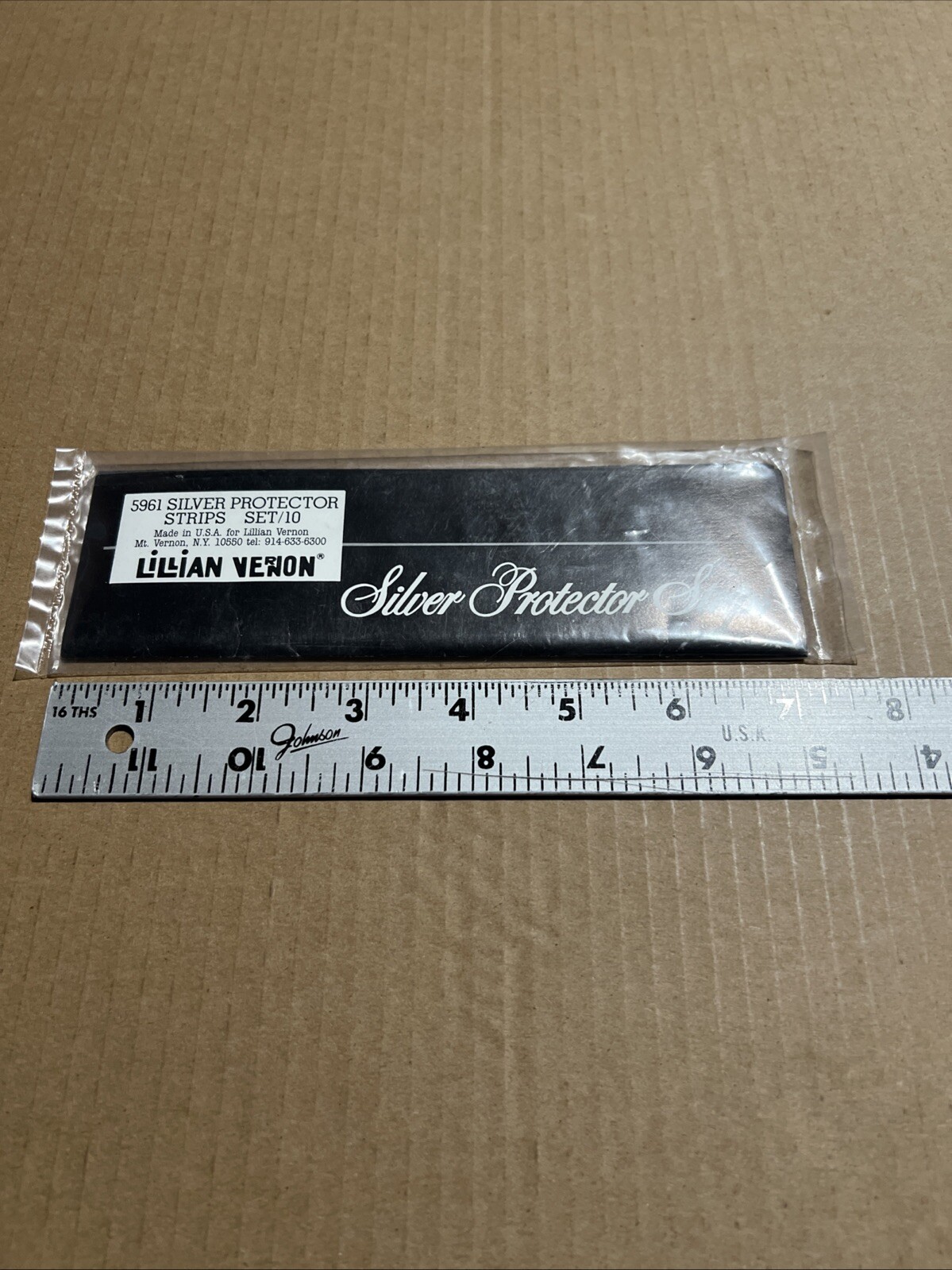 Lillian Vernon Silver Protector Strips – Set Of 10 – Sealed