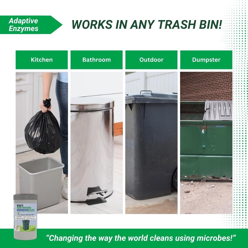 Eco-Friendly Trash Deodorizer & Cleaner | Eliminates Odors & Sludge | 2.5lb