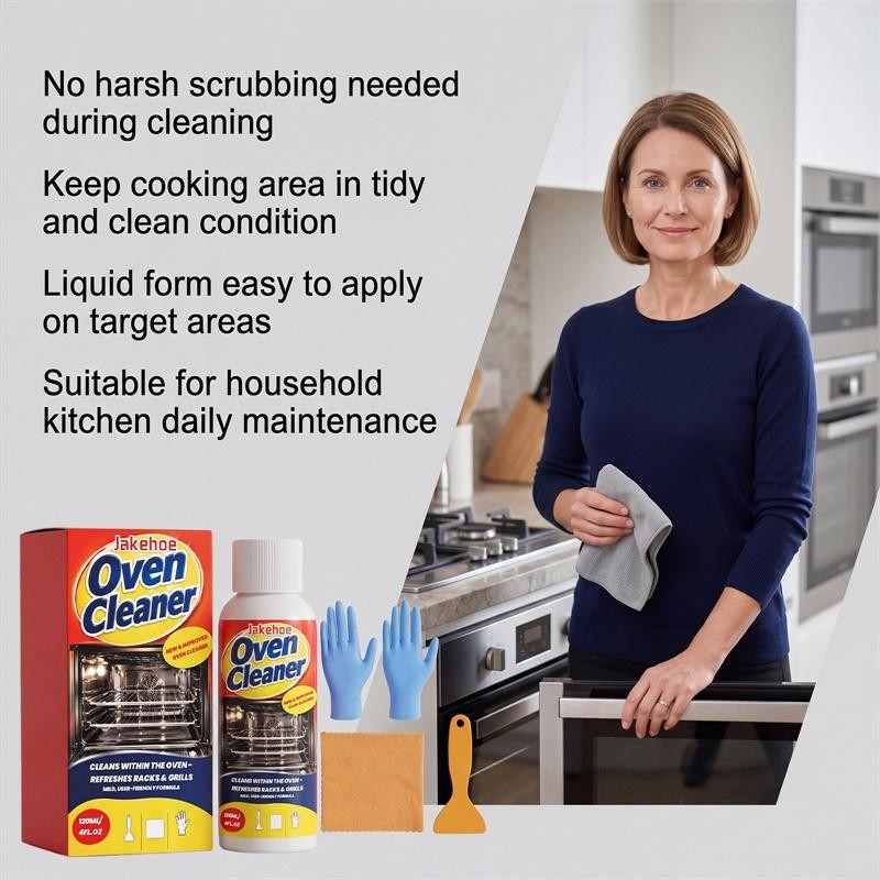 Heavy Duty Oven Cleaner Foam, Removes Grease & Burned-On Food
