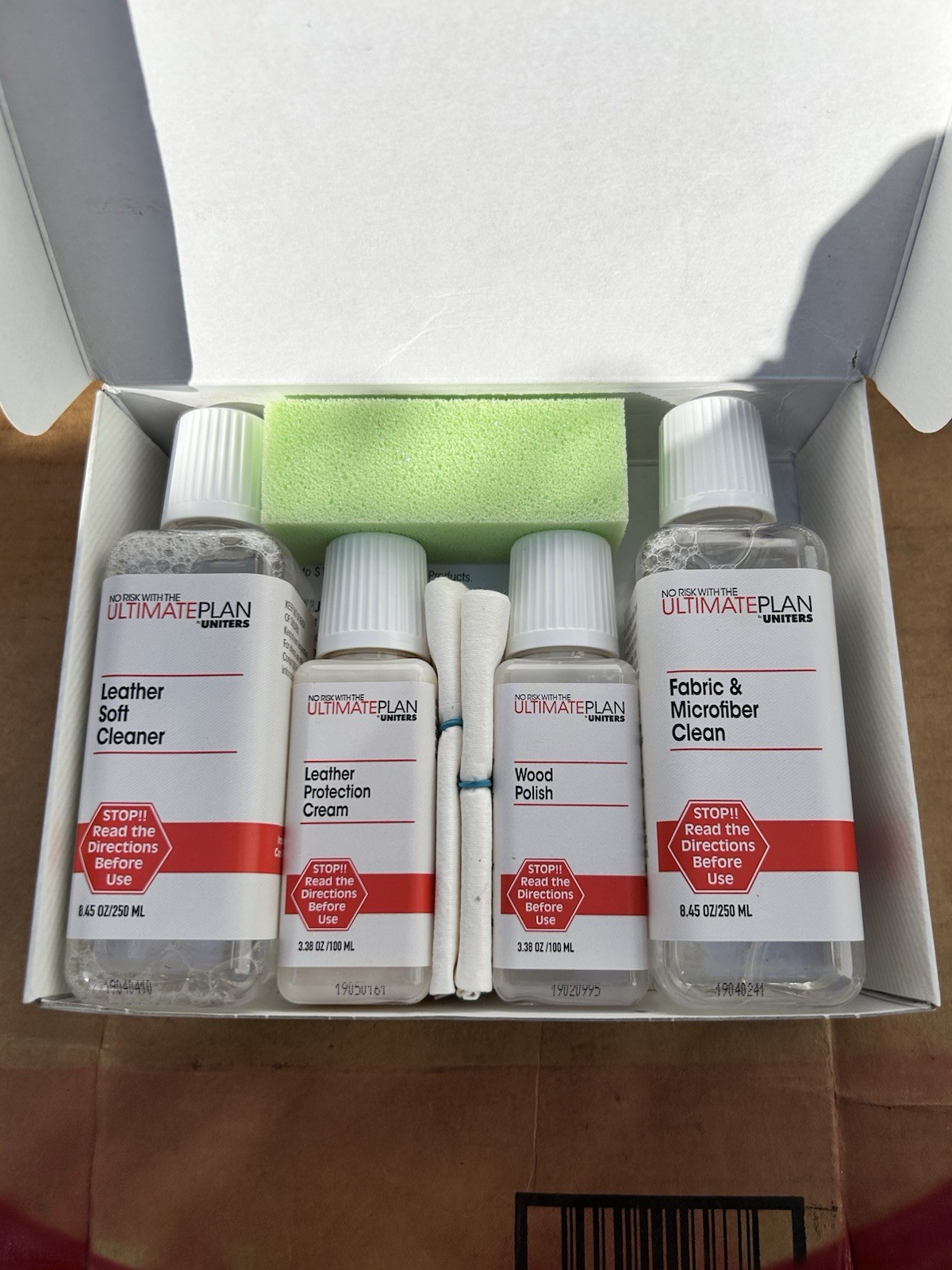 ULTIMATE PLAN Furniture CLEANING KIT Leather Wood Fabric, Uniters, NEW