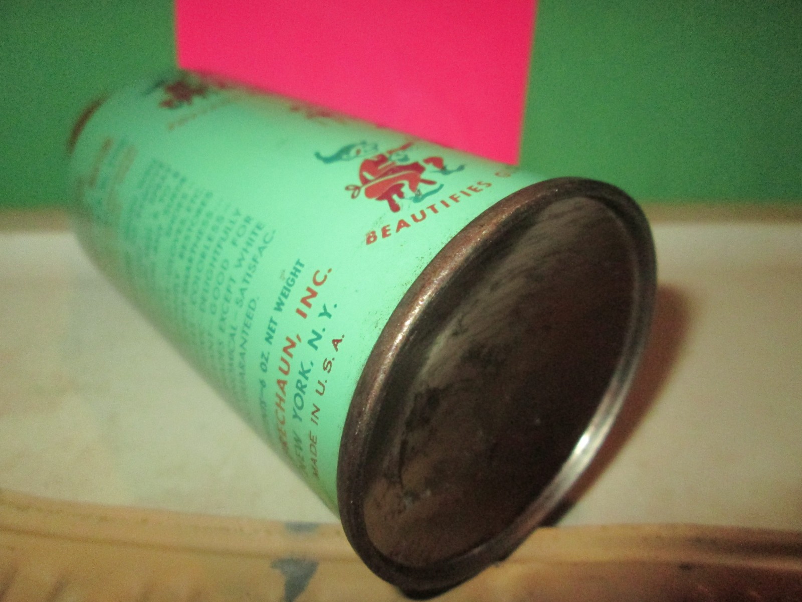 LEPRECHAUN MIST THE Original AEROSO Spray Can SUEDE RESTORER 6 OZ VTG OLD WORKS