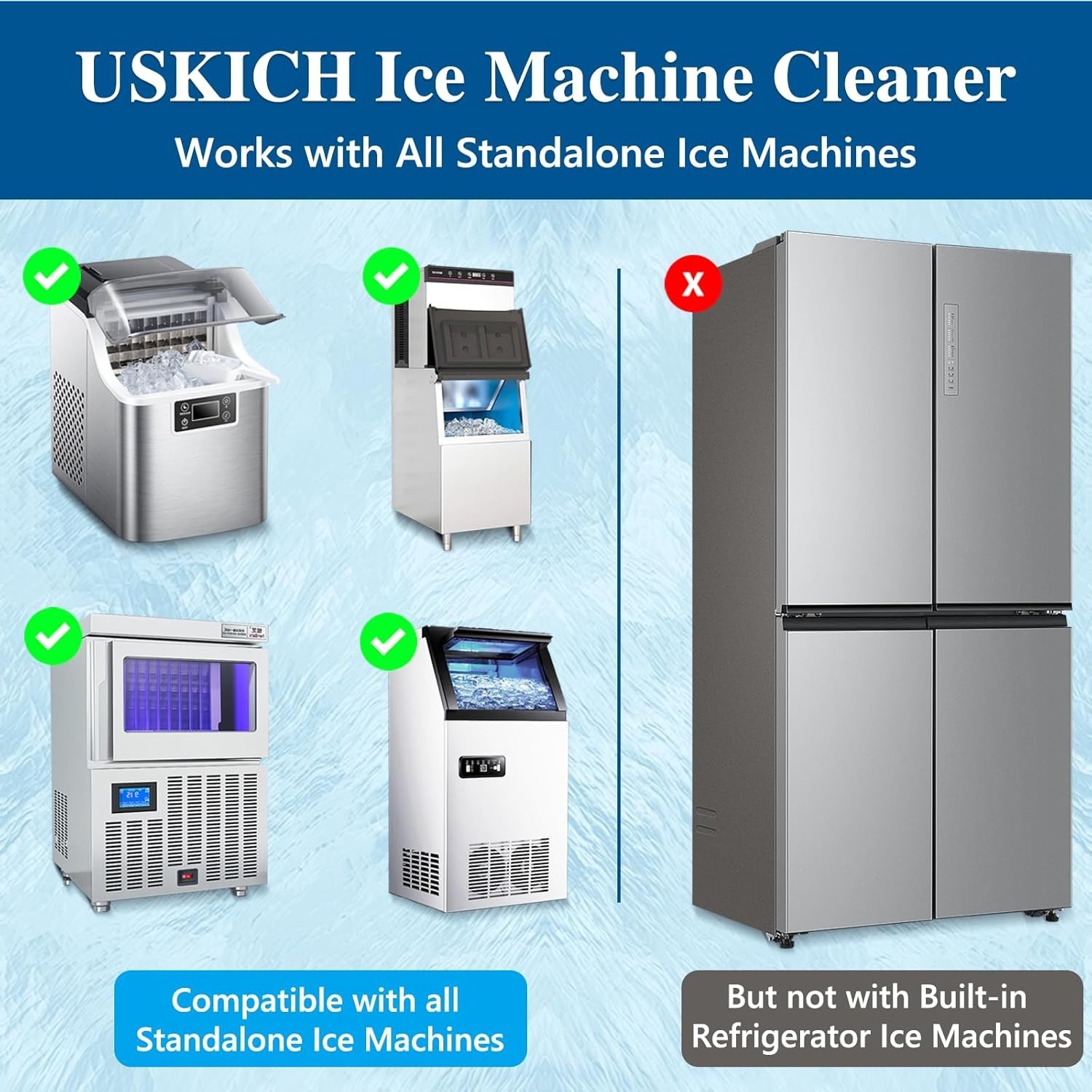 36 Tablets Ice Machine Cleaner Descales & Deodorized Unscented