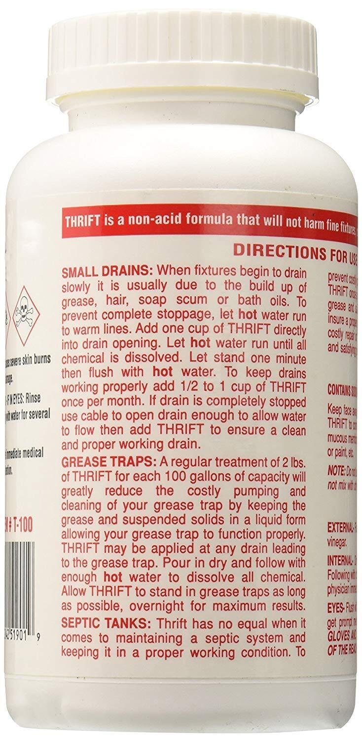 T-100 Alkaline Based 1-Pound Granular Drain Cleaner (2-(Pack))