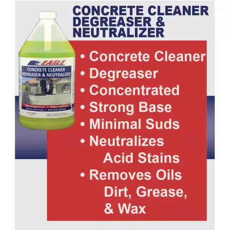 1 Gal. Cleaner Degreaser and Neutralizer for Concrete in 4:1 Concentrate