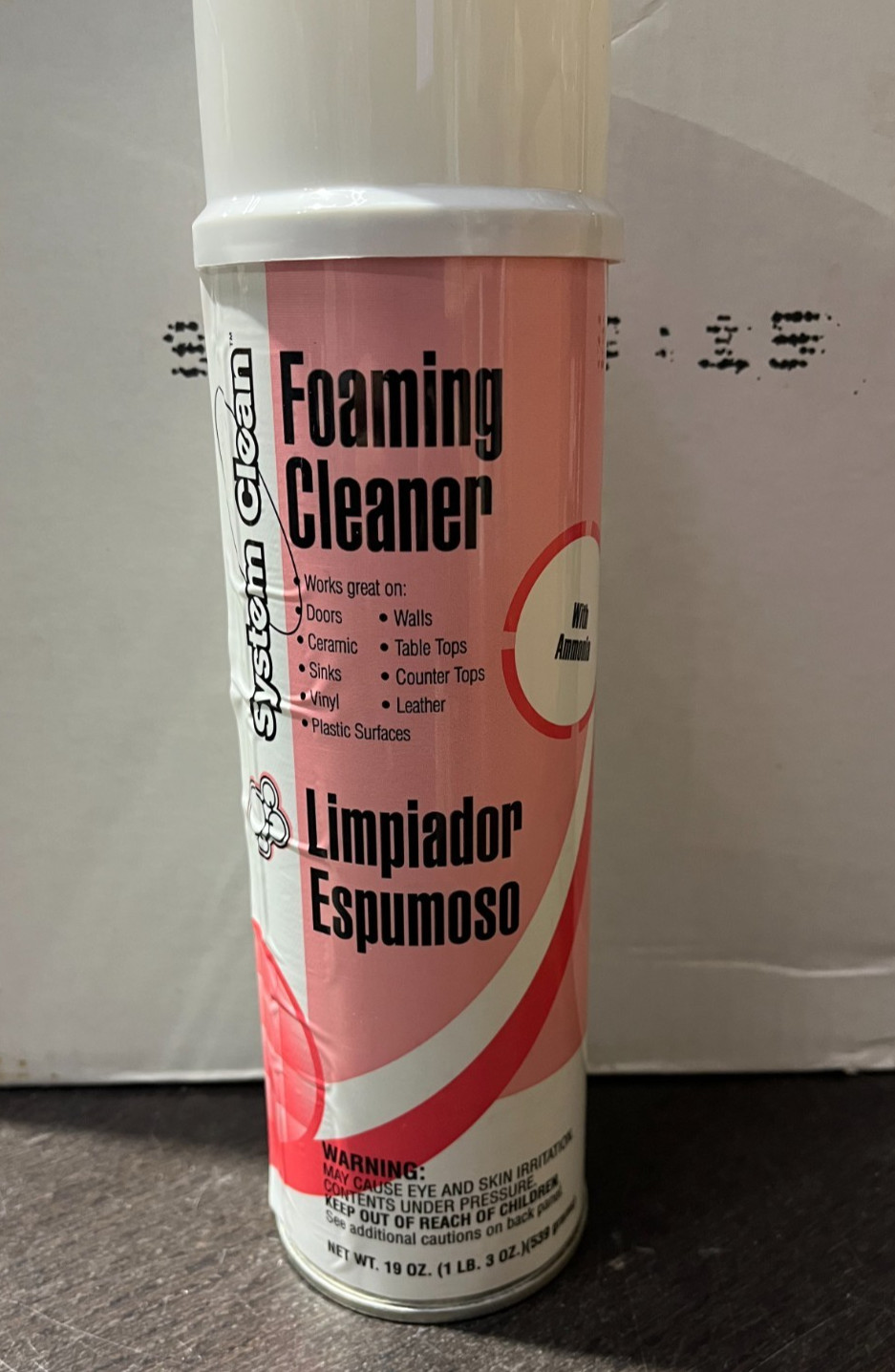 12 Cans- 19 oz Aerosol Spray All Purpose Foaming Cleaning Cleanser W/ Ammonia