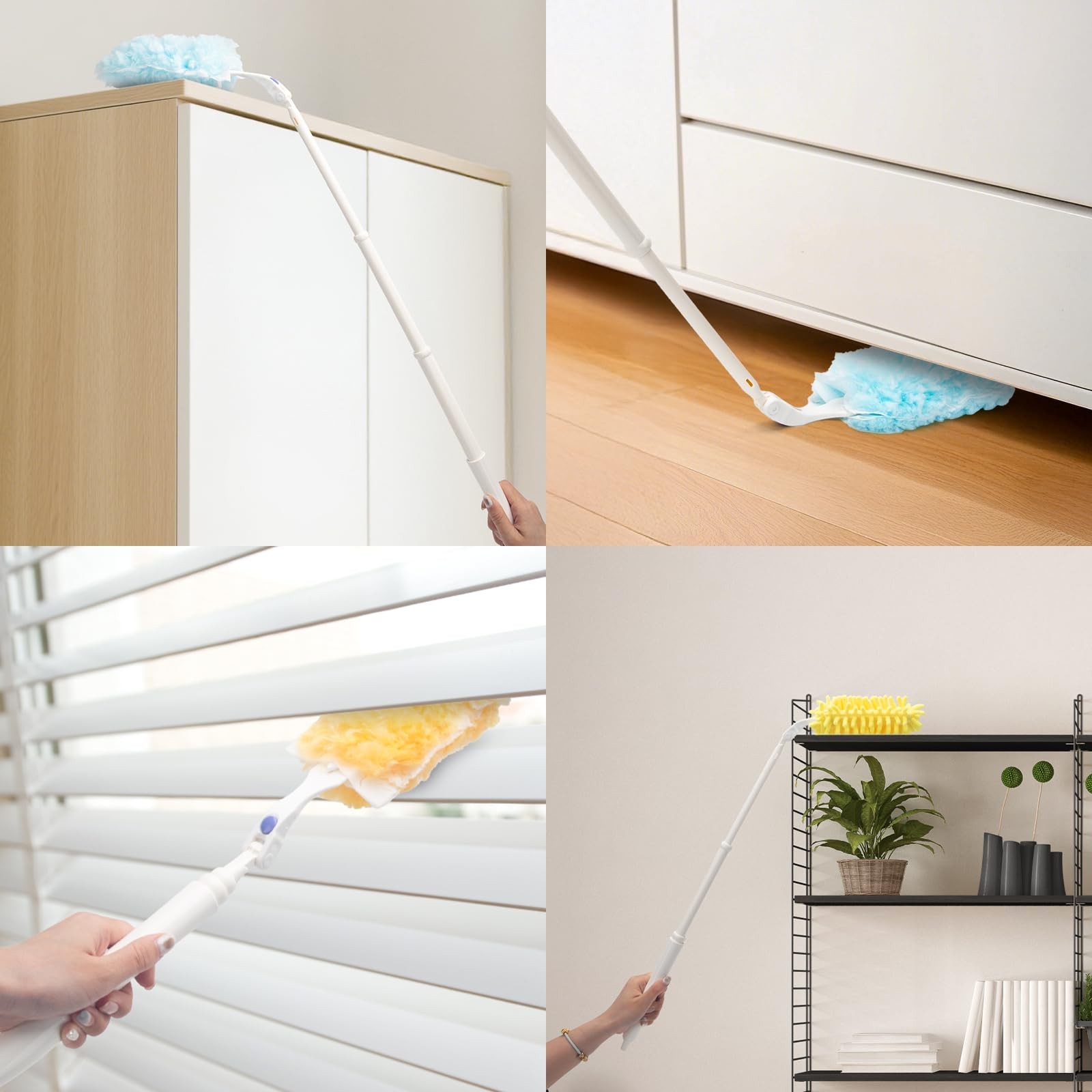 KeFanta Heavy Duty Duster Handles Replacement Compatible with Swiffer Duster …