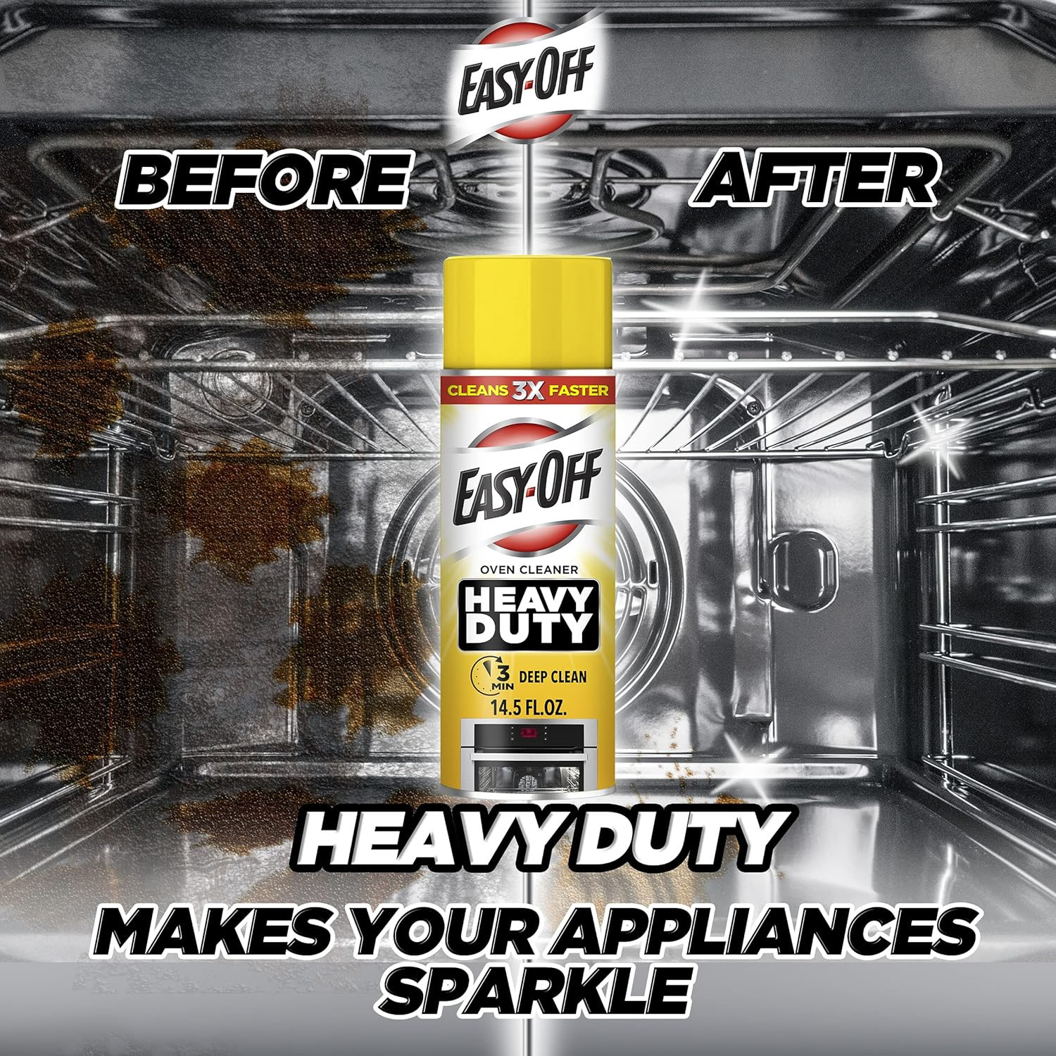 Easy-Off Heavy Duty Oven Cleaner, Regular Scent 14.5 Oz Can