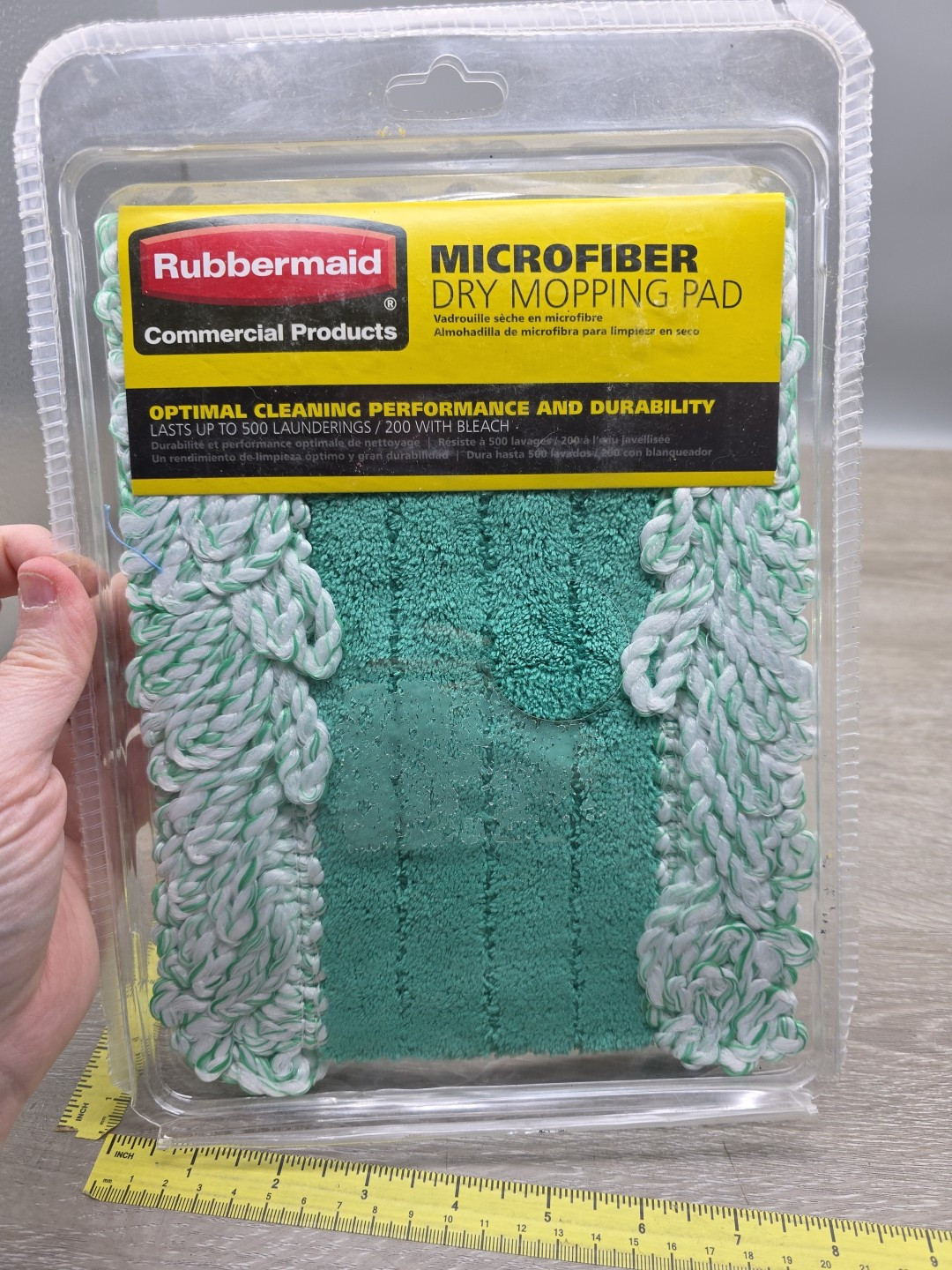 RUBBERMAID Microfiber Dust Mopping Pad #FGQ40820GR00