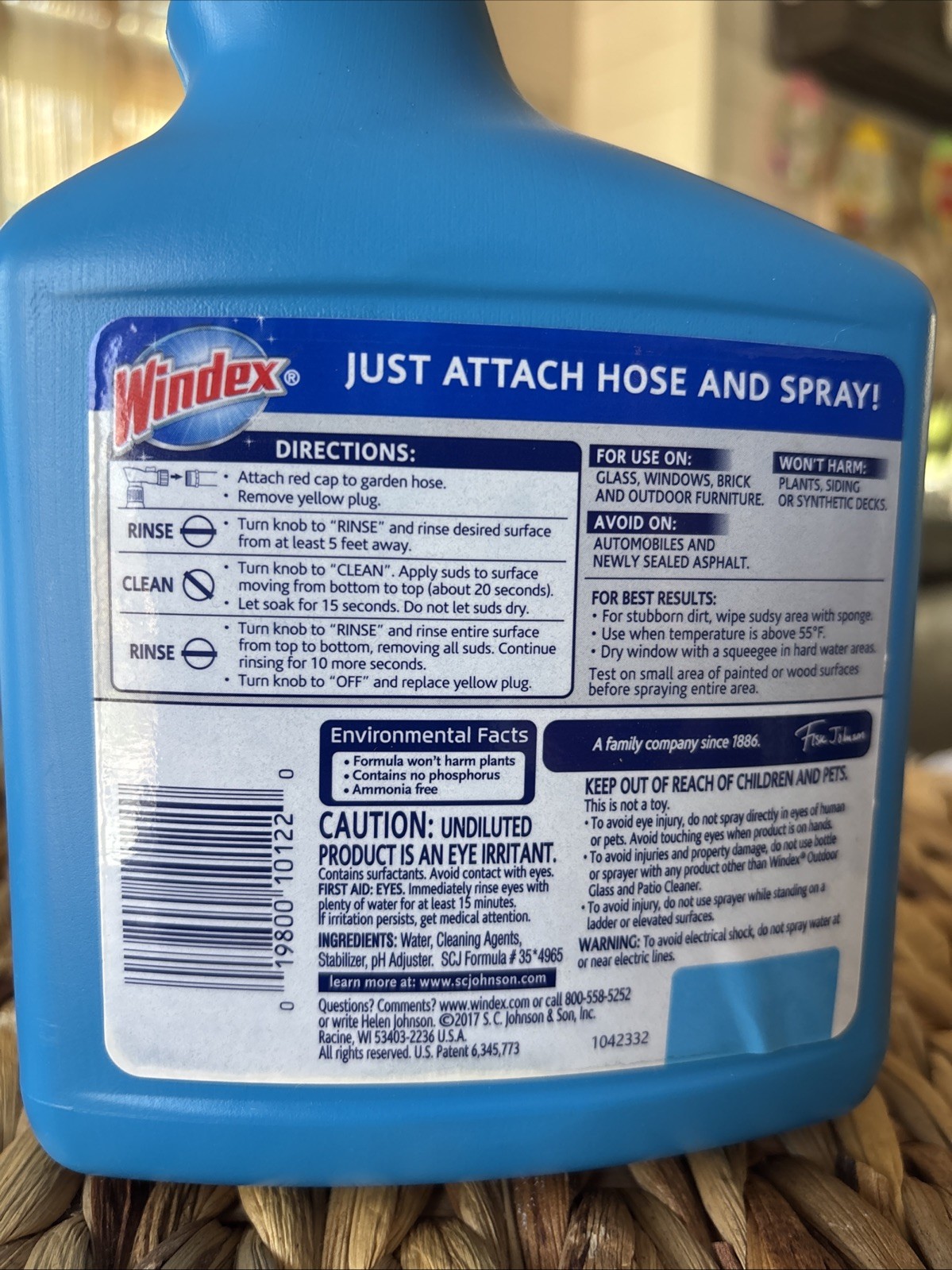 Windex Outdoor Concentrated Glass Window Cleaner 32 oz OR 128 oz
