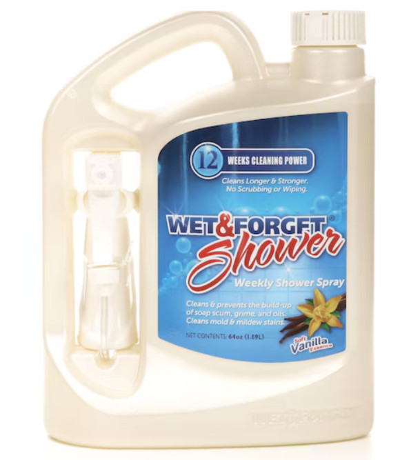Wet & Forget 64 oz Soft vanilla essence Shower and Bathtub Cleaner