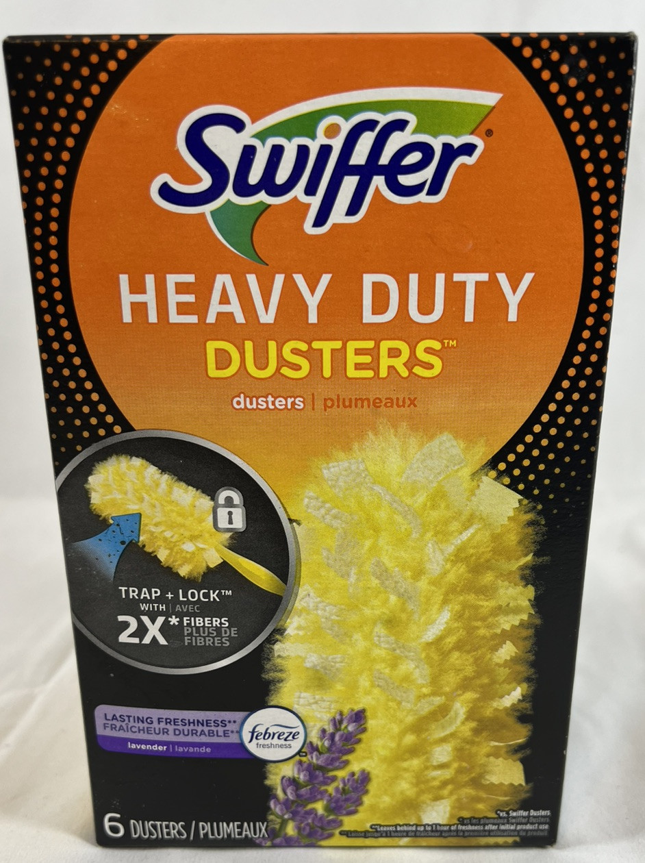 Swiffer Heavy Duty Dusters Microfiber Heavy Duty Duster Refill 6 pk Lavender