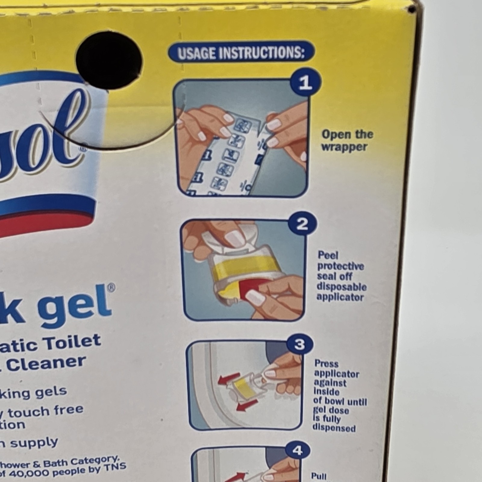 2016 Sealed Lysol Click Gel Automatic Toilet Bowl Cleaner ~ Citrus Scent 4 Count