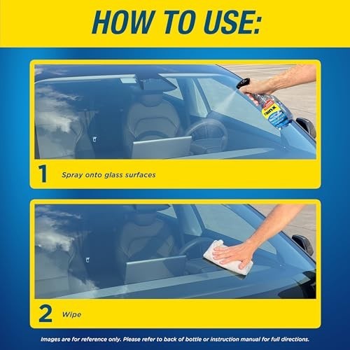 Auto Glass Cleaner Concentrated 23 oz Streak Free Formula Tinted Windows