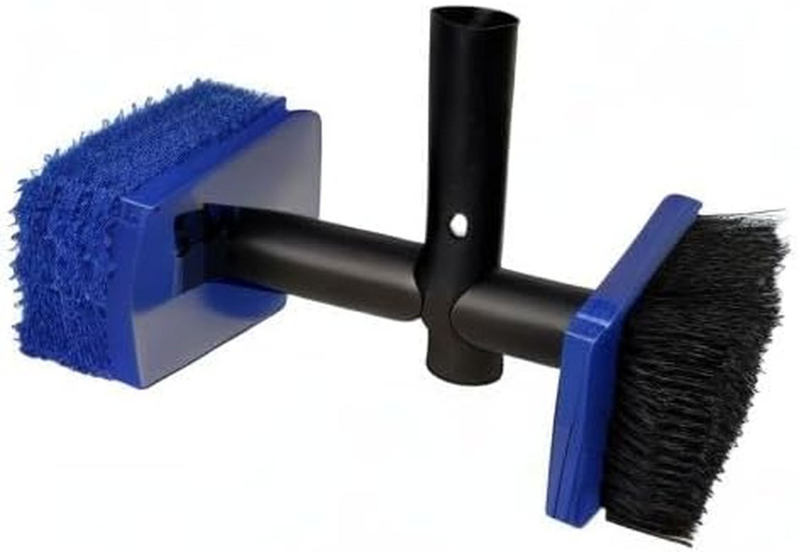 Pool Tile Brush Scrubber 2-In-1 Scrub and Scour Waterline Tile Scale Cleaner – E