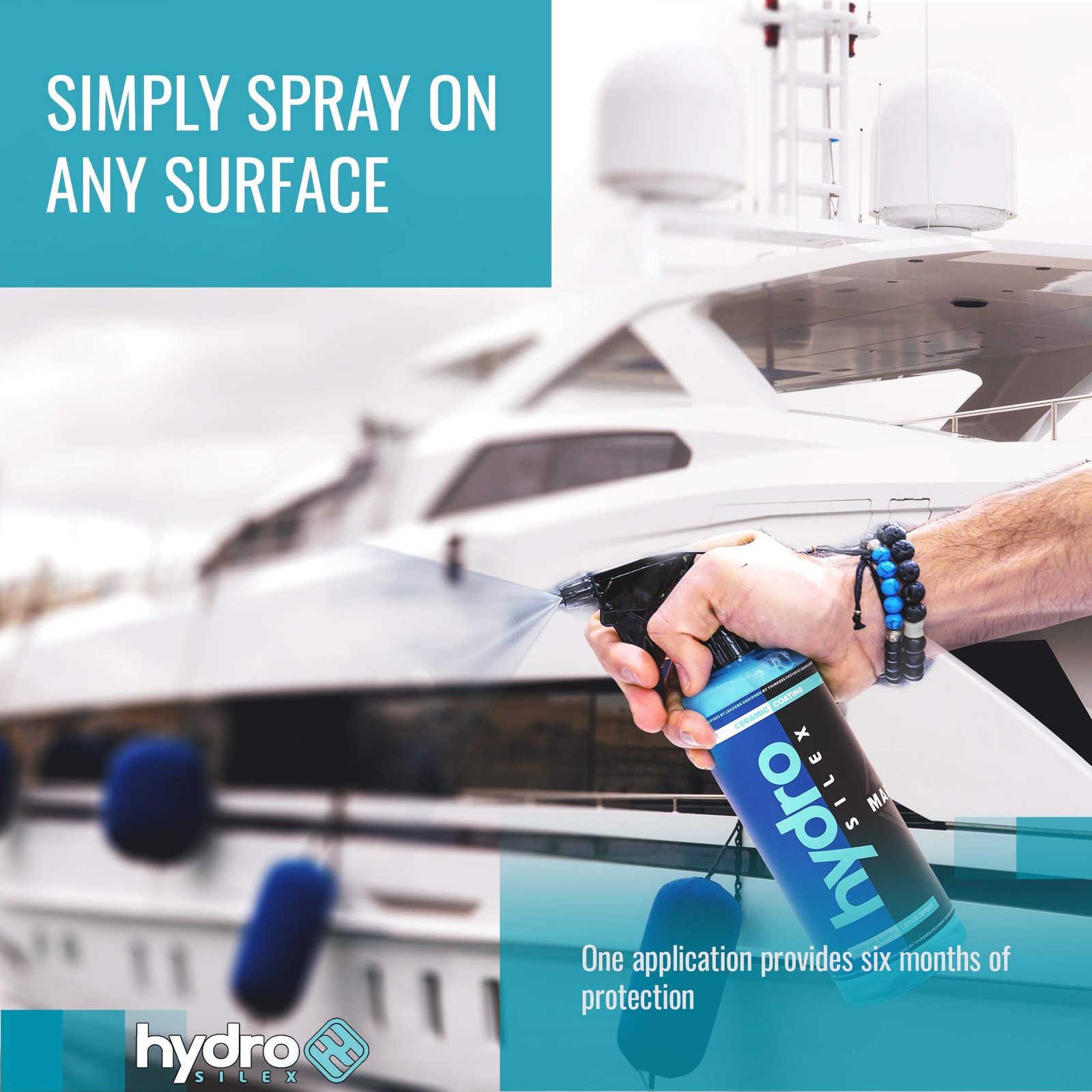 Marine Ceramic Spray Coating – Protective Spray Sealant w/ SIO2 for Boats, Ya…