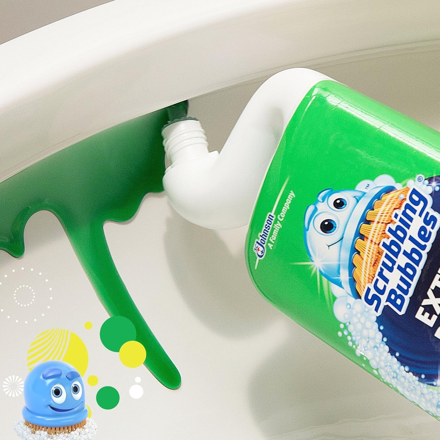 Scrubbing Bubbles Toilet Cleaner Gel and Power Stain Destroyer, Cleans Limescale