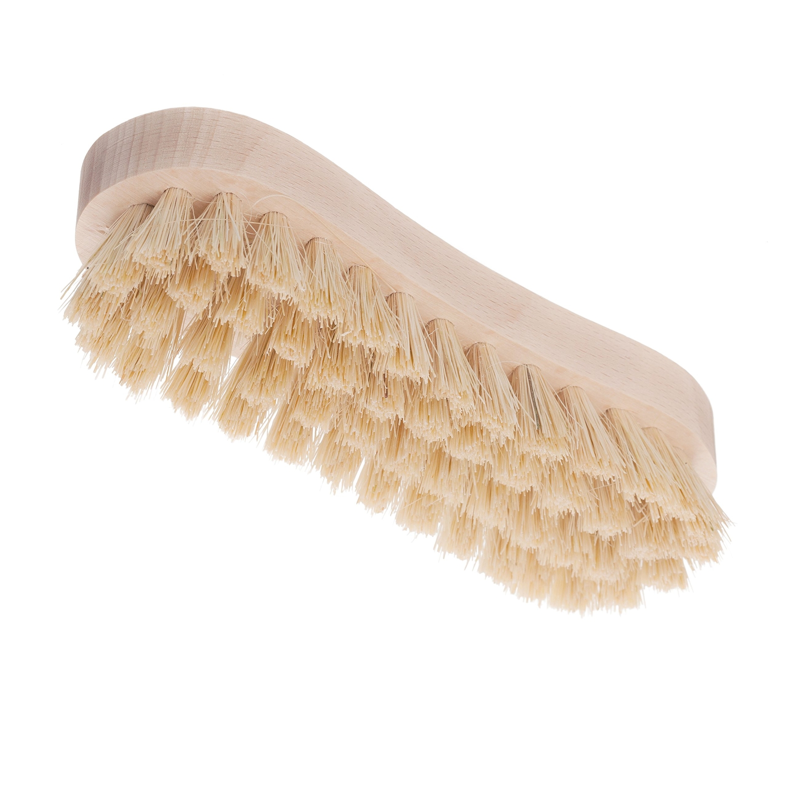 Tampico Fiber Wooden Scrub Brush With Untreated Beechwood Handle 61/2 Inches Nat