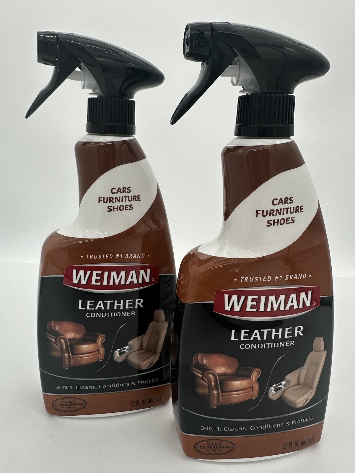 Lot Of 2 – Weiman Leather Conditioner, Cars, Boats, Trucks, Furniture, Shoes