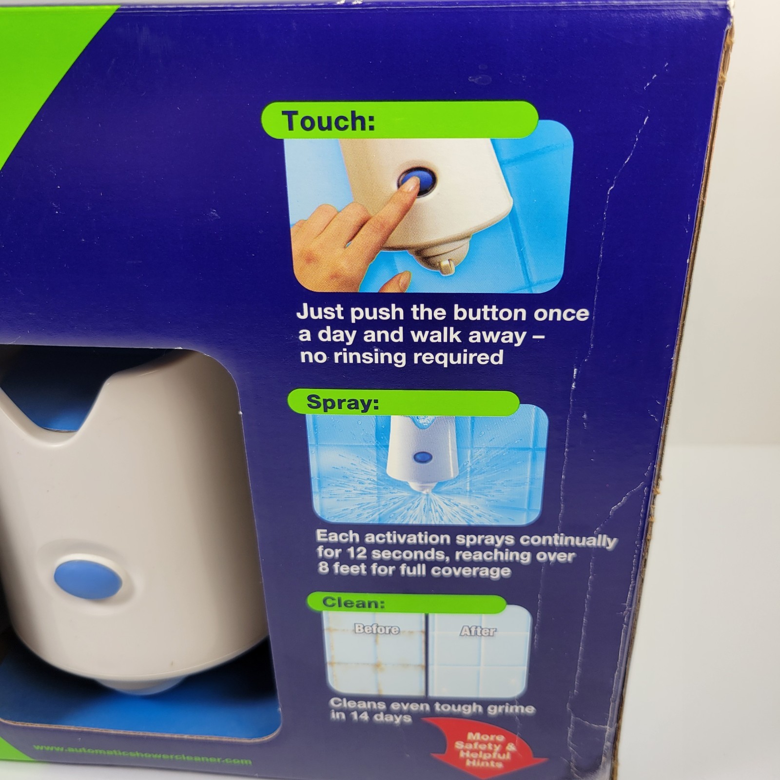 Scrubbing Bubbles Automatic Shower Cleaner Kit Shower Caddy 2 Refills READ