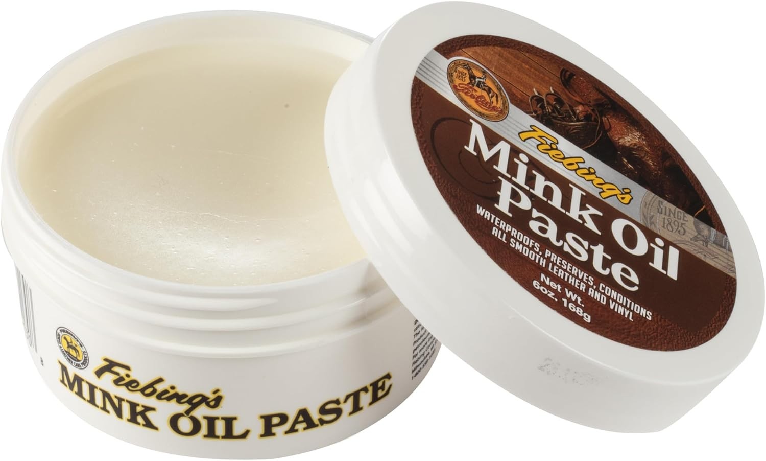 6 oz Mink Oil Leather Cleaner & Conditioner – Waterproof, Softens & Preserves