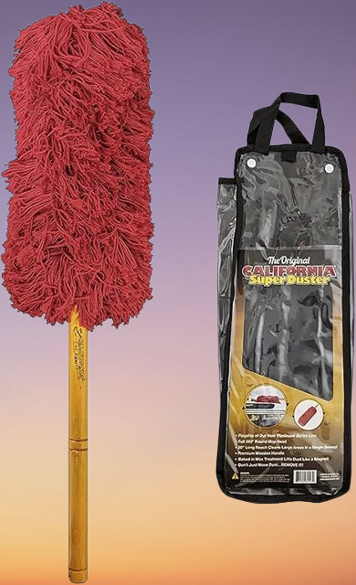 California Car Duster Red X-Large Truck & SUV Wood Handle 73668