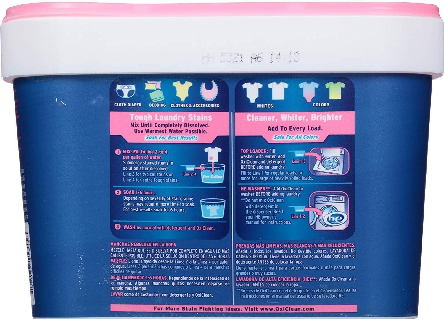 Baby Stain Fighter, Soaker, 3 lb Tub Baby Stain Soaker (2 Pack)
