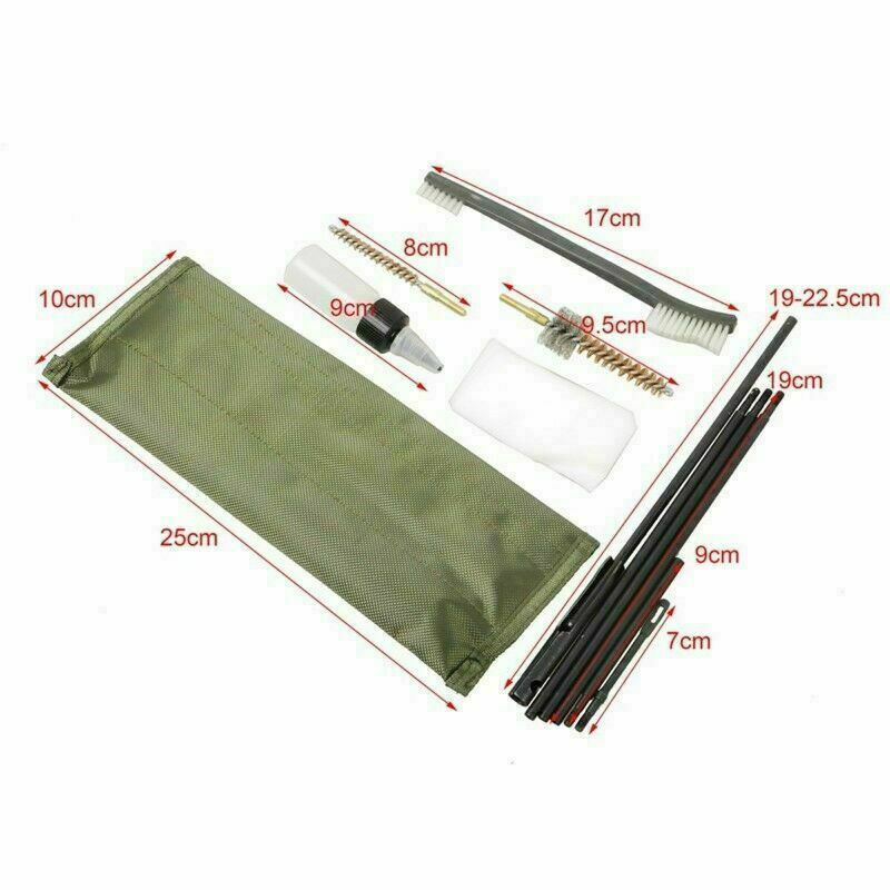 Rifle Gun Cleaning Kit Set for 5.56mm .223 .22 Caliber Nylon Brush Cleaner