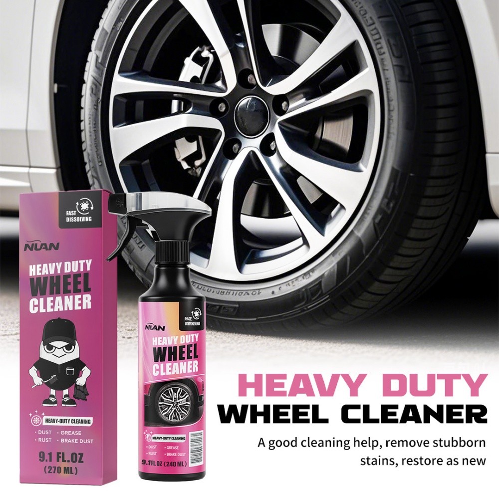 1-3Pack 270ml Powerful Wheel Cleaner Repair Polishing Car Rim Tire Cleaning Kit
