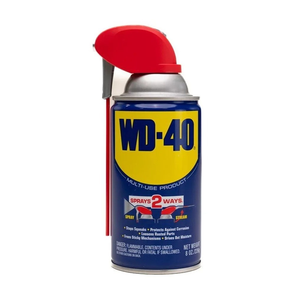(2 Pack) WD-40 Multi-Purpose Lubricant Spray Smart Straw 8 oz Rust Protector